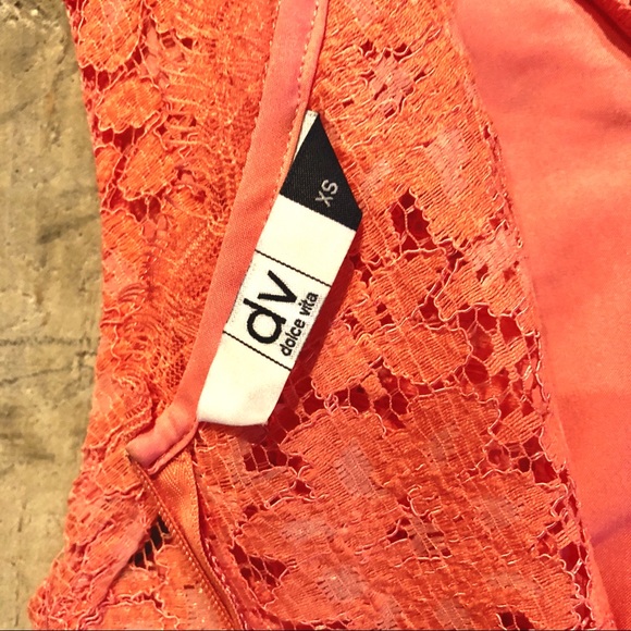 Dolce Vita coral lace dress - Picture 14 of 14